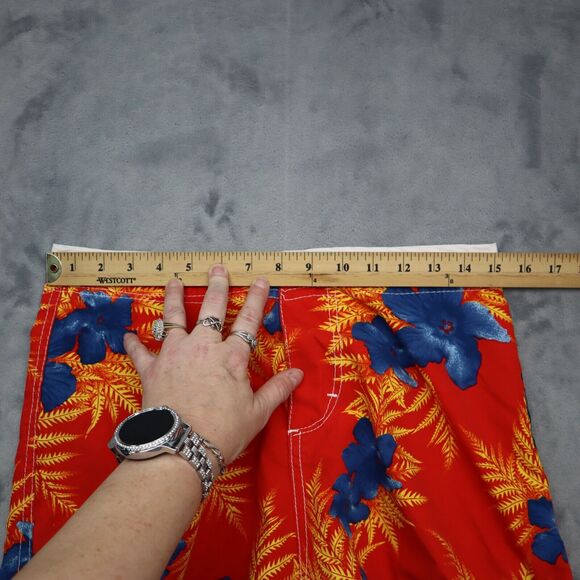 Dizzy Shorts Womens L Multicolor High Rise Button Zip Floral Print Swimwear - Picture 3 of 14